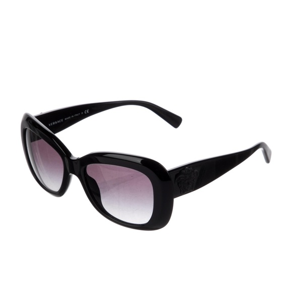 Men’s/Unisex VERSACE Oversize Sunglasses in Black Acetate - Picture 4 of 13